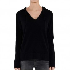 Cashmere V Neck Hoodie