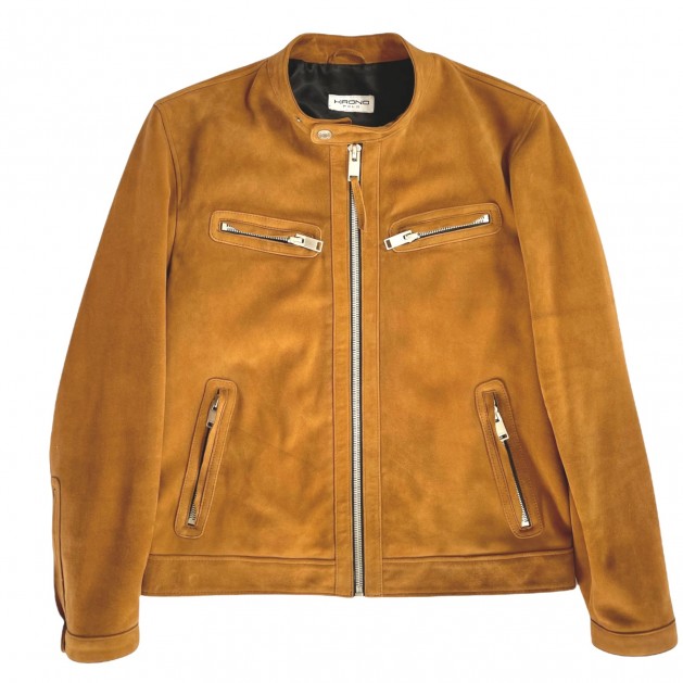 Suede Blouson Jacket