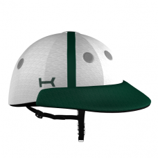 White and Green Helmet